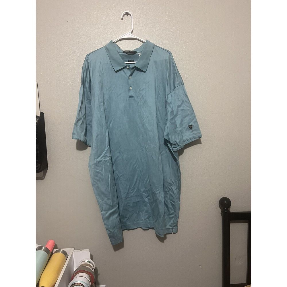 TIGER‎ WOODS COLLECTION GOLF POLO SHIRT Blue 5XL